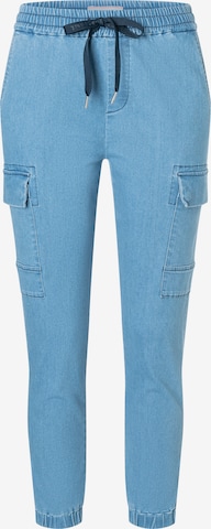 TIMEZONE Tapered Cargobroek 'Rakima' in Blauw: voorkant