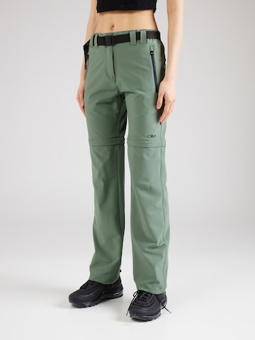 CMP Regular Outdoor trousers in Green: front