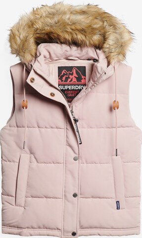 Superdry Vest 'Everest' in Pink: front