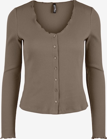 Cardigan 'Nuksia' PIECES en marron : devant