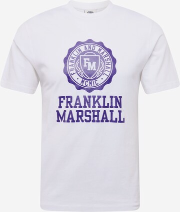 T-Shirt FRANKLIN & MARSHALL en blanc : devant