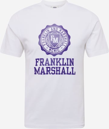 T-Shirt FRANKLIN & MARSHALL en blanc : devant