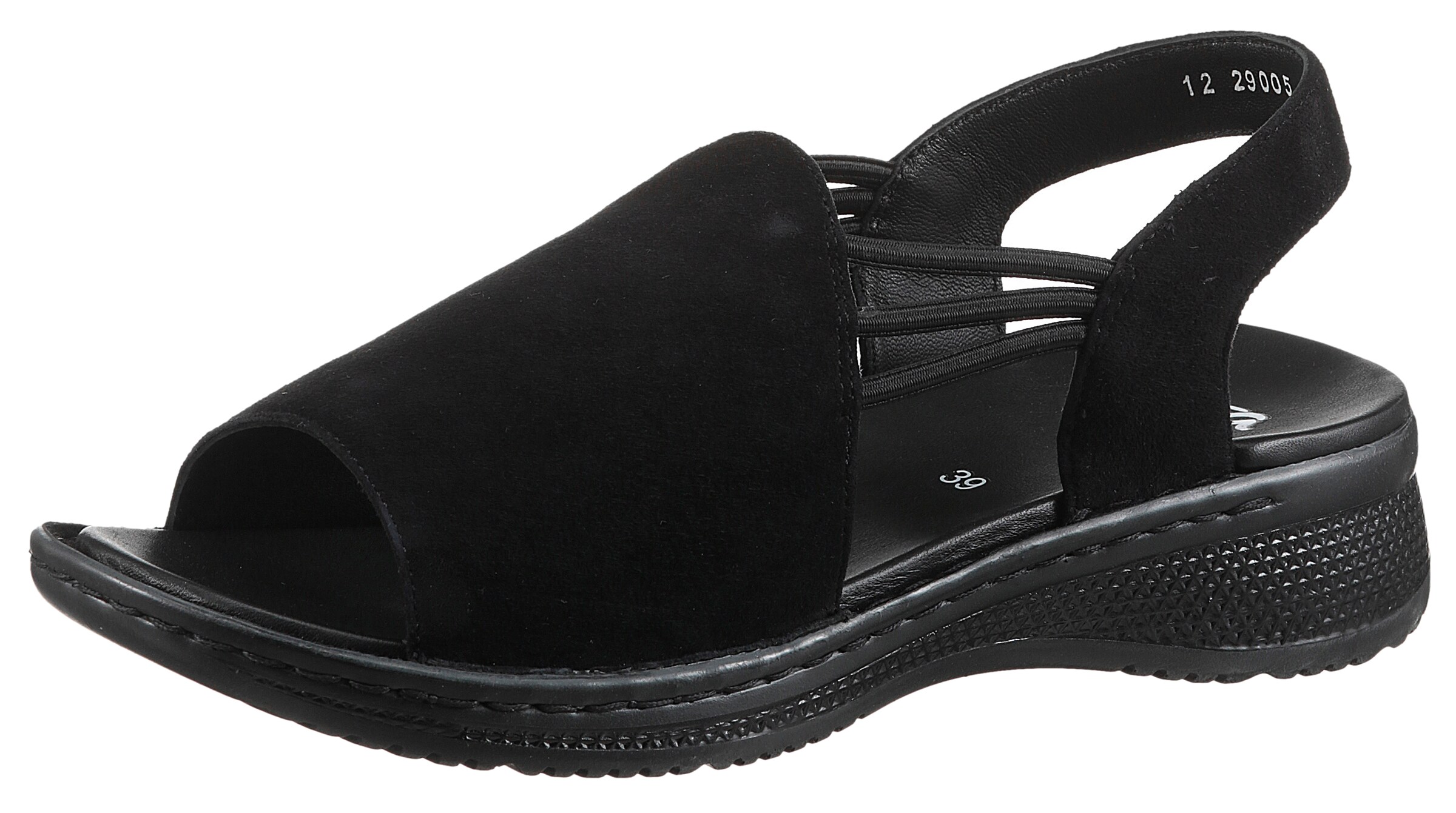 ARA Sandals in Black: front
