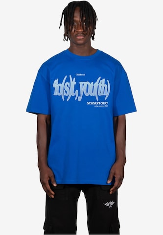 Tricou de la Lost Youth pe albastru: față