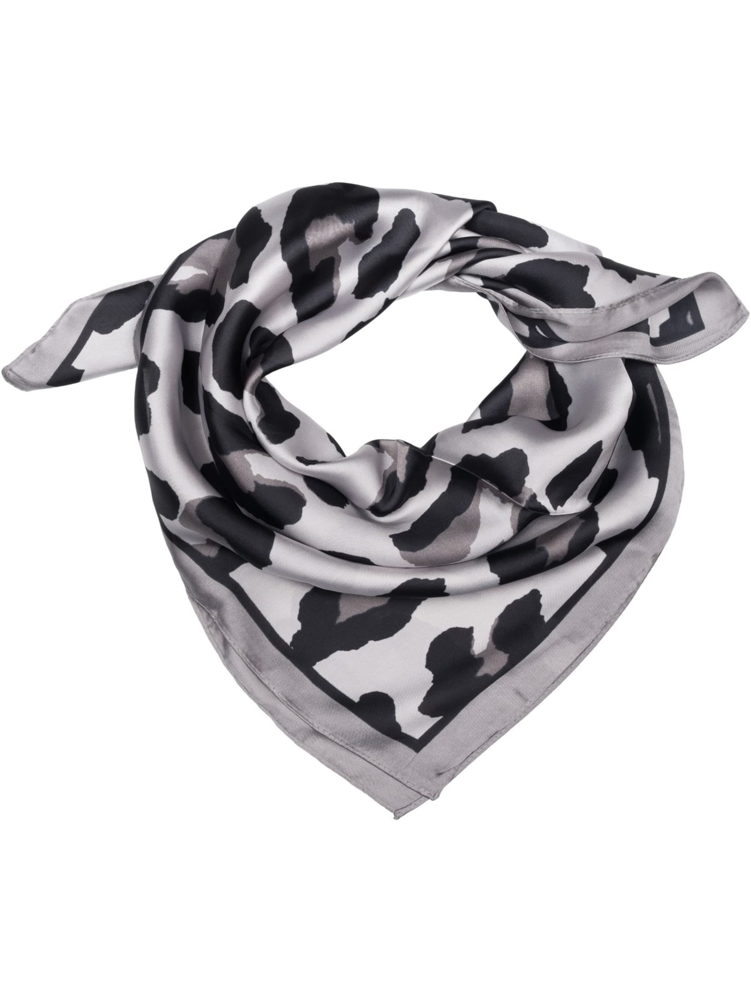 styleBREAKER Tuch 'Halstuch mit Leoparden Muster'‌‌ in Grau