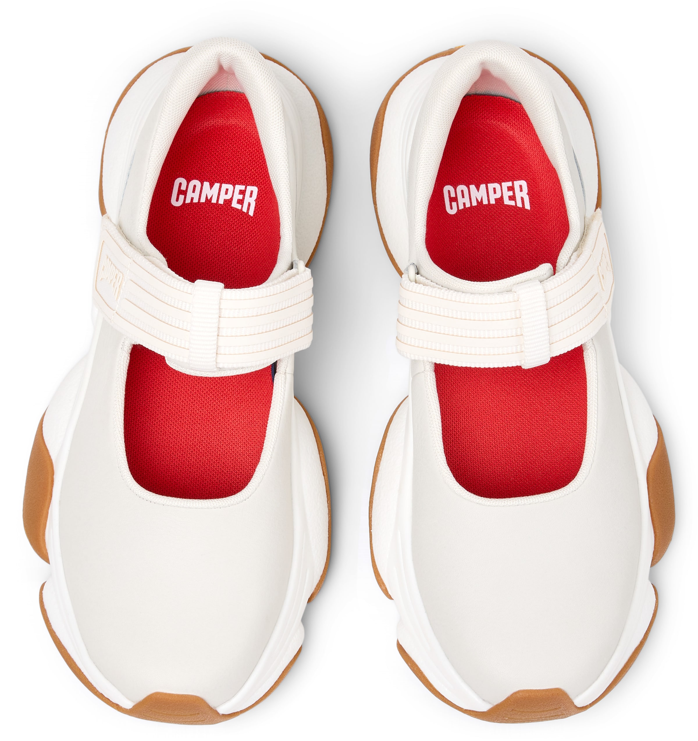 CAMPER Strap ballerina 'Karst 2' in White
