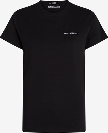 T-shirt Karl Lagerfeld en noir : devant