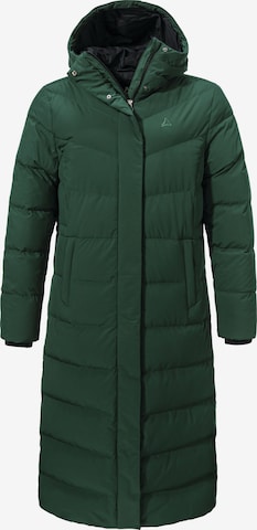 Schöffel Outdoormantel 'Urban Down' in Groen: voorkant