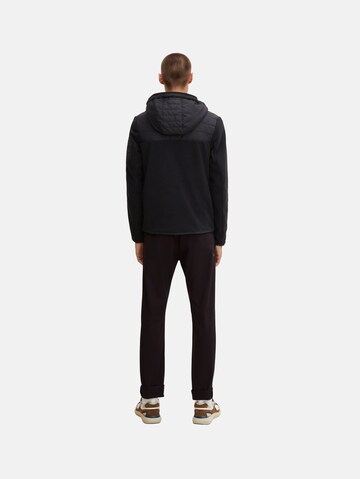 TOM TAILOR Fleece jacket in Black