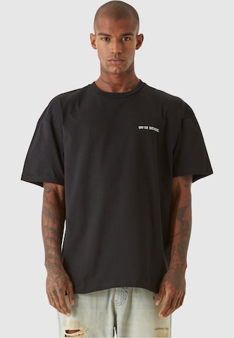 9N1M SENSE Shirt 'Dont't Give Up' in Zwart: voorkant