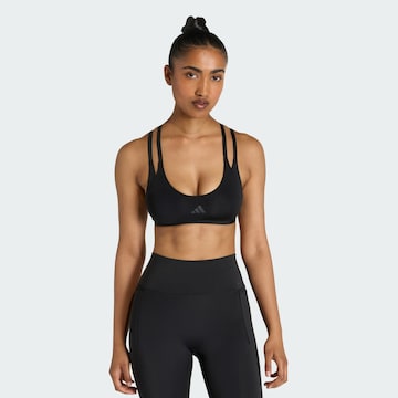 ADIDAS PERFORMANCE Μπουστάκι Αθλητικό σουτιέν 'Optime Workout' σε μαύρο: μπροστά