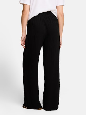 TOM TAILOR DENIM Wide leg Trousers in Black