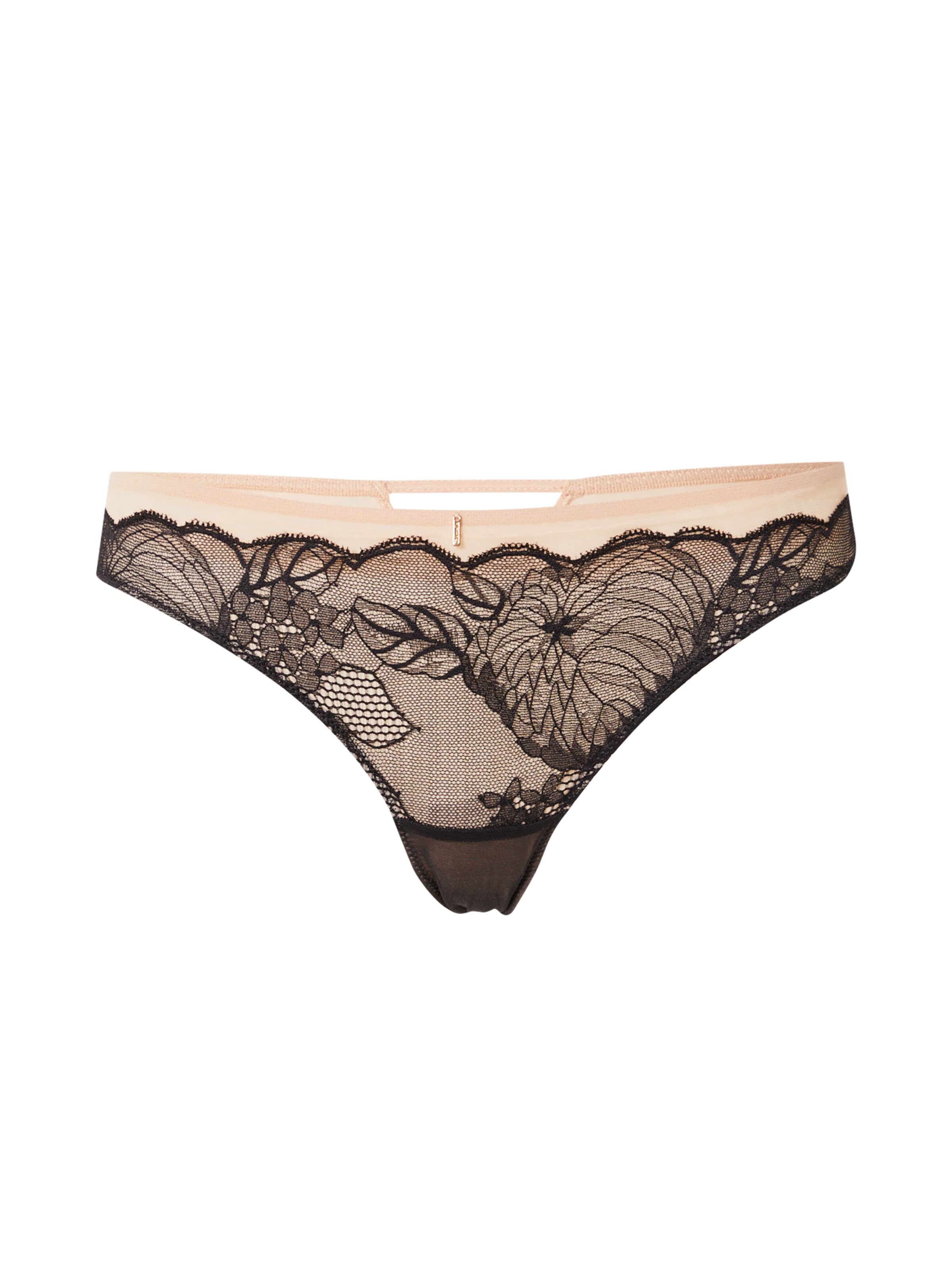 Chantelle String in Schwarz: Vorderseite