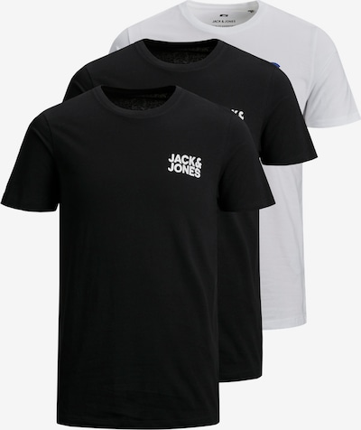 JACK & JONES T-Shirt en gentiane / noir / blanc, Vue avec produit