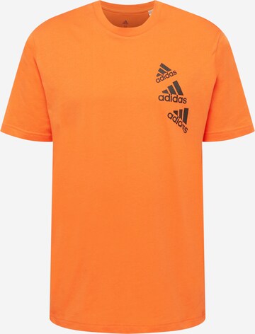 ADIDAS SPORTSWEAR Funkcionalna majica 'Essentials Brandlove' | oranžna barva: sprednja stran