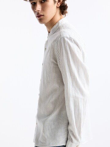 Pull&Bear Comfort fit Button Up Shirt in White