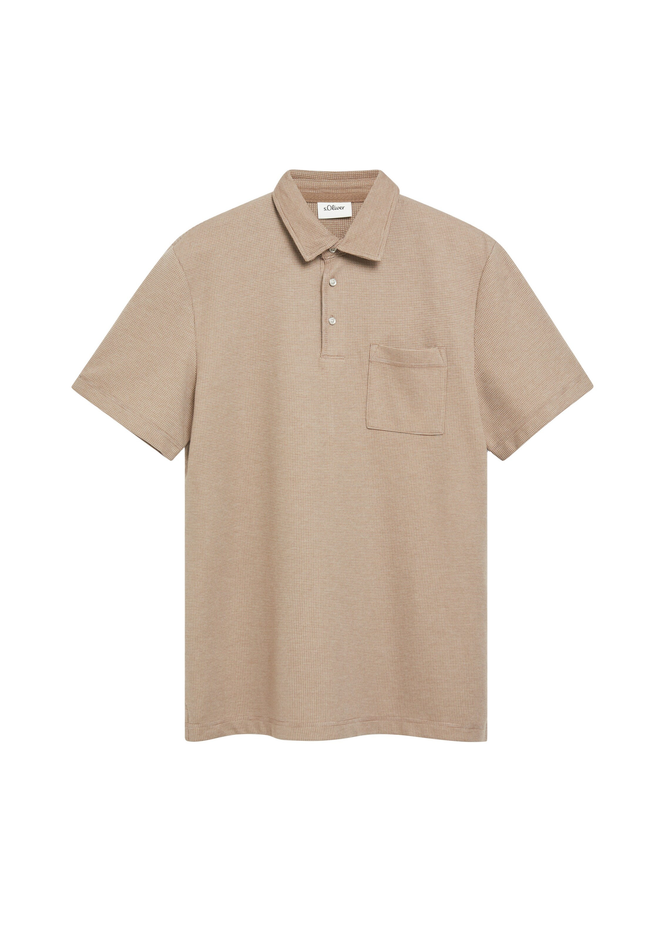 s.Oliver Poloshirt in Braun: Vorderseite