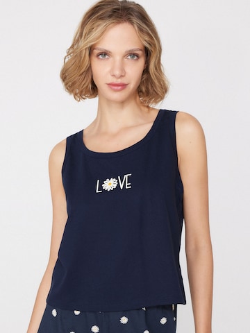 Tezenis Pajama Shirt in Blue: front