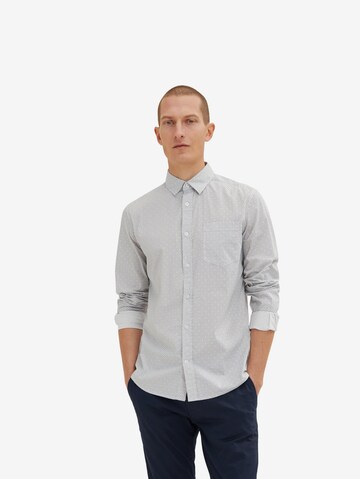 TOM TAILOR Slim fit Button Up Shirt in White