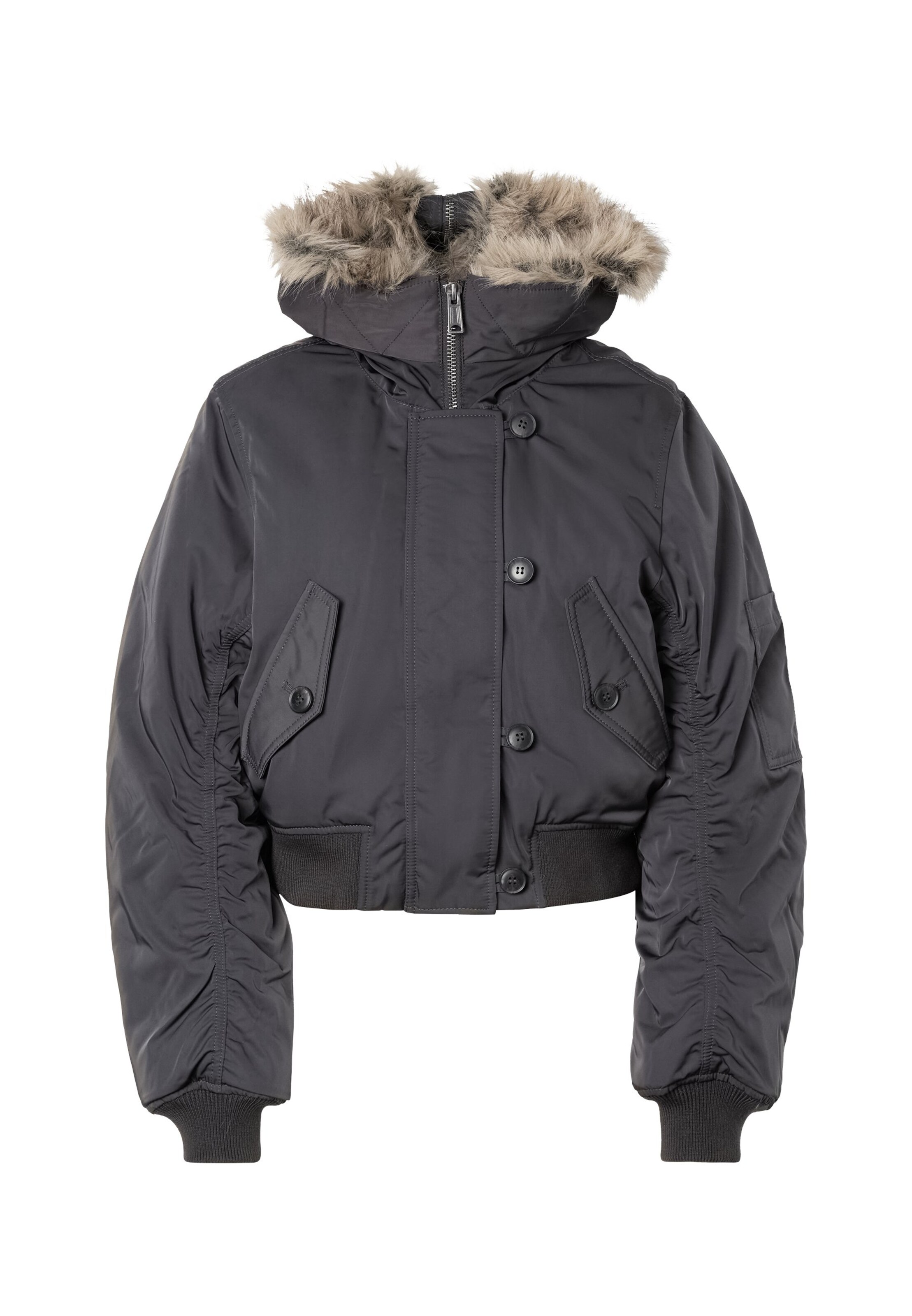 WEEKDAY Jacke 'Clarice' in XS in greige / dunkelgrau, Produktansicht