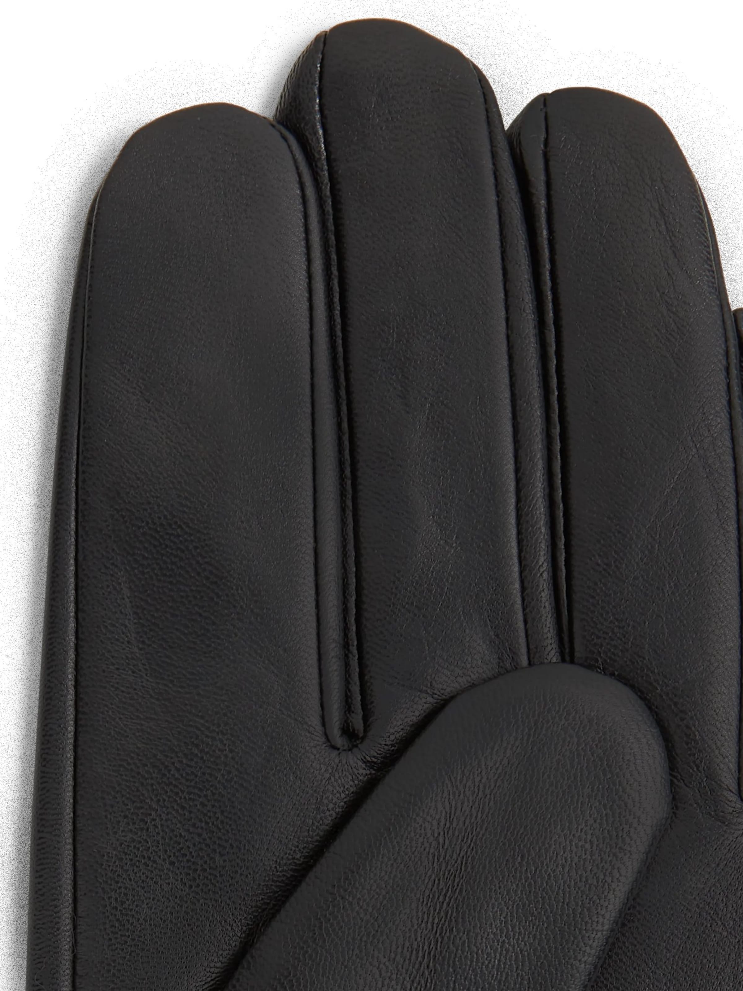 Mănuşi cu degete ' Lederhandschuhe mit K-Logo ' de la KARL LAGERFELD JEANS pe negru