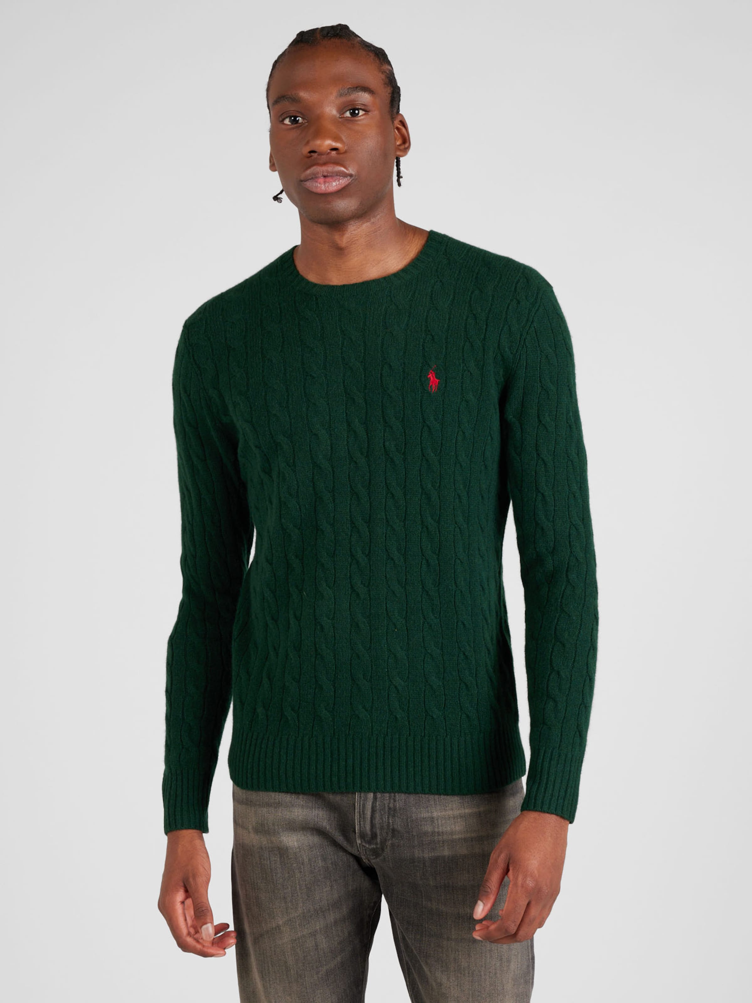 Pull over Polo Ralph Lauren en Vert Fonc ABOUT YOU
