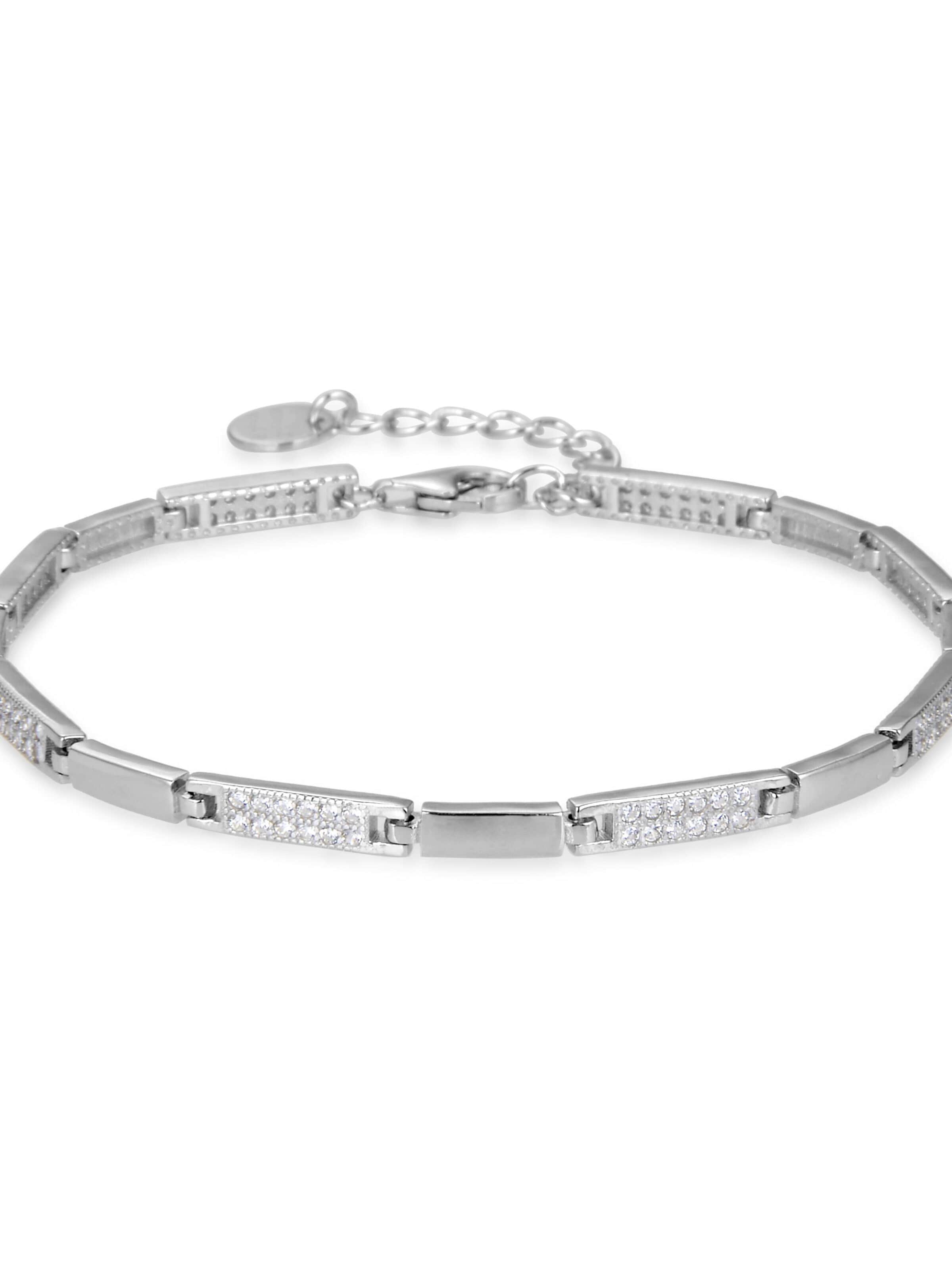 Luxenter Armband 'Kinusi' i silver: framsida