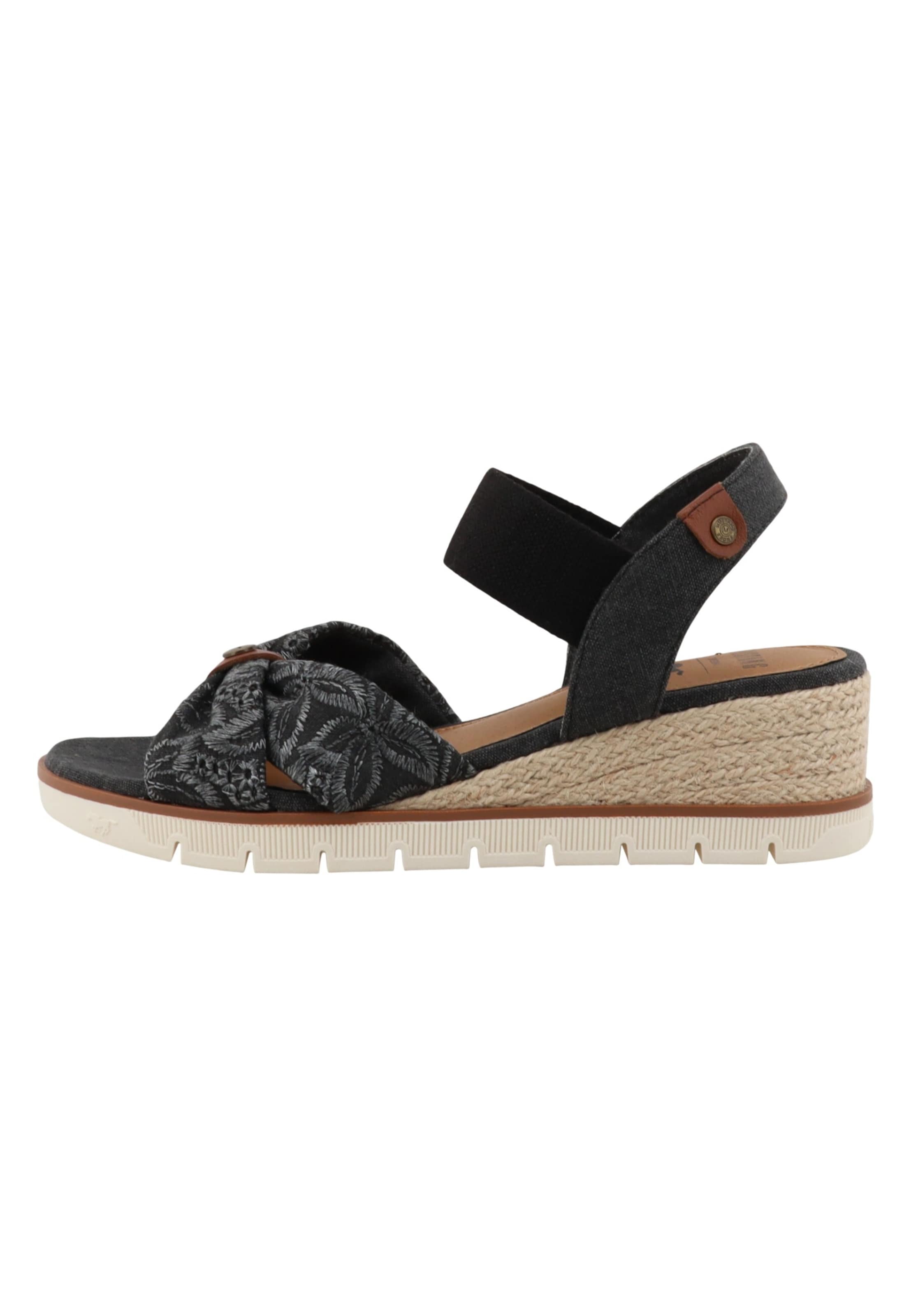 Sandales à lanières MUSTANG en noir