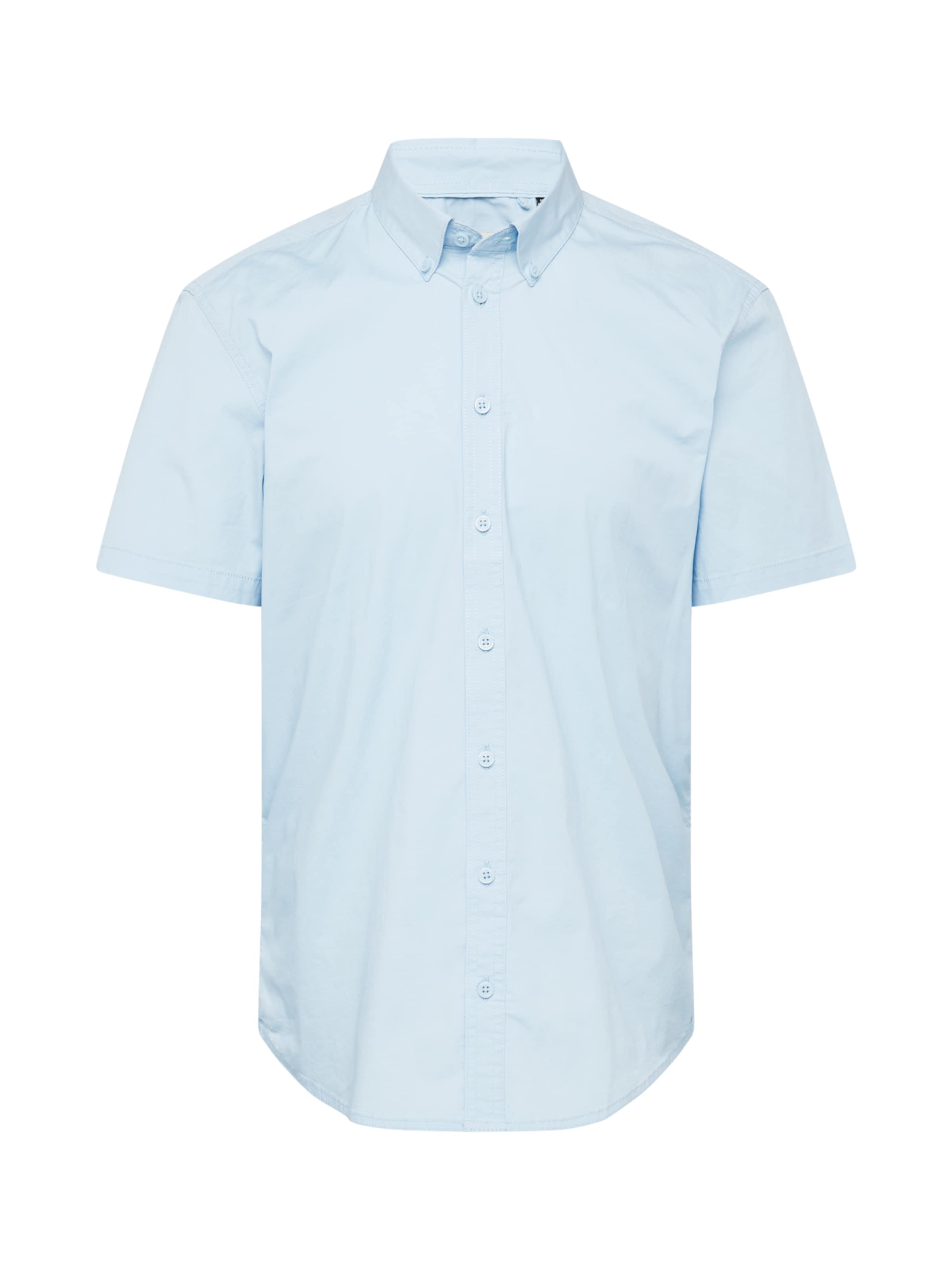 Coupe slim Chemise BLEND en bleu : devant
