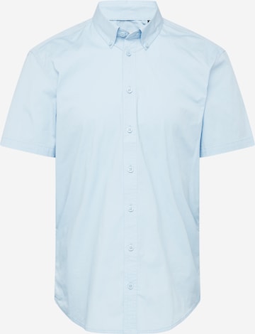 BLEND Slim fit Button Up Shirt in Blue: front