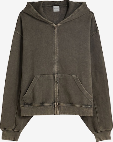 Giacca di felpa di Bershka in grigio: frontale