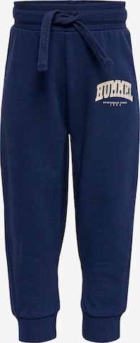 Hummel Tapered Pants in Blue: front