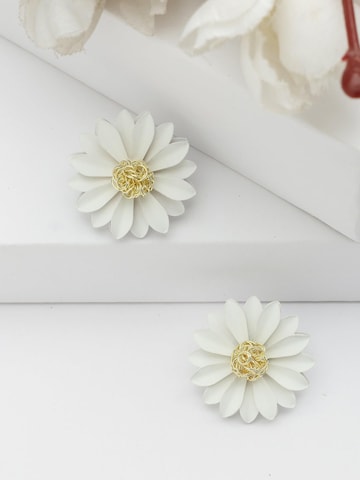 AVANT-GARDE PARIS Oorbellen 'Violetata' in Wit