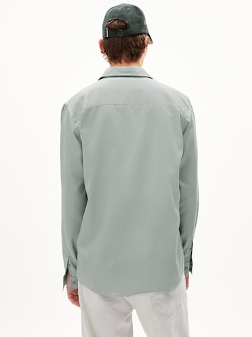 ARMEDANGELS Regular fit Button Up Shirt 'Skjortas' in Green