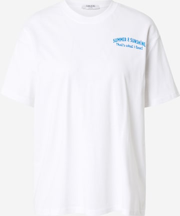 T-shirt oversize Sublevel en blanc : devant