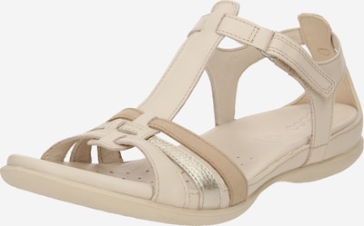 ECCO Remsandal 'Flash' i beige / mörkbeige / guld, Produktvy