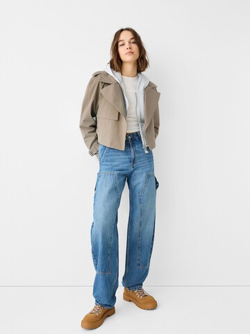 Manteau mi-saison Bershka en gris