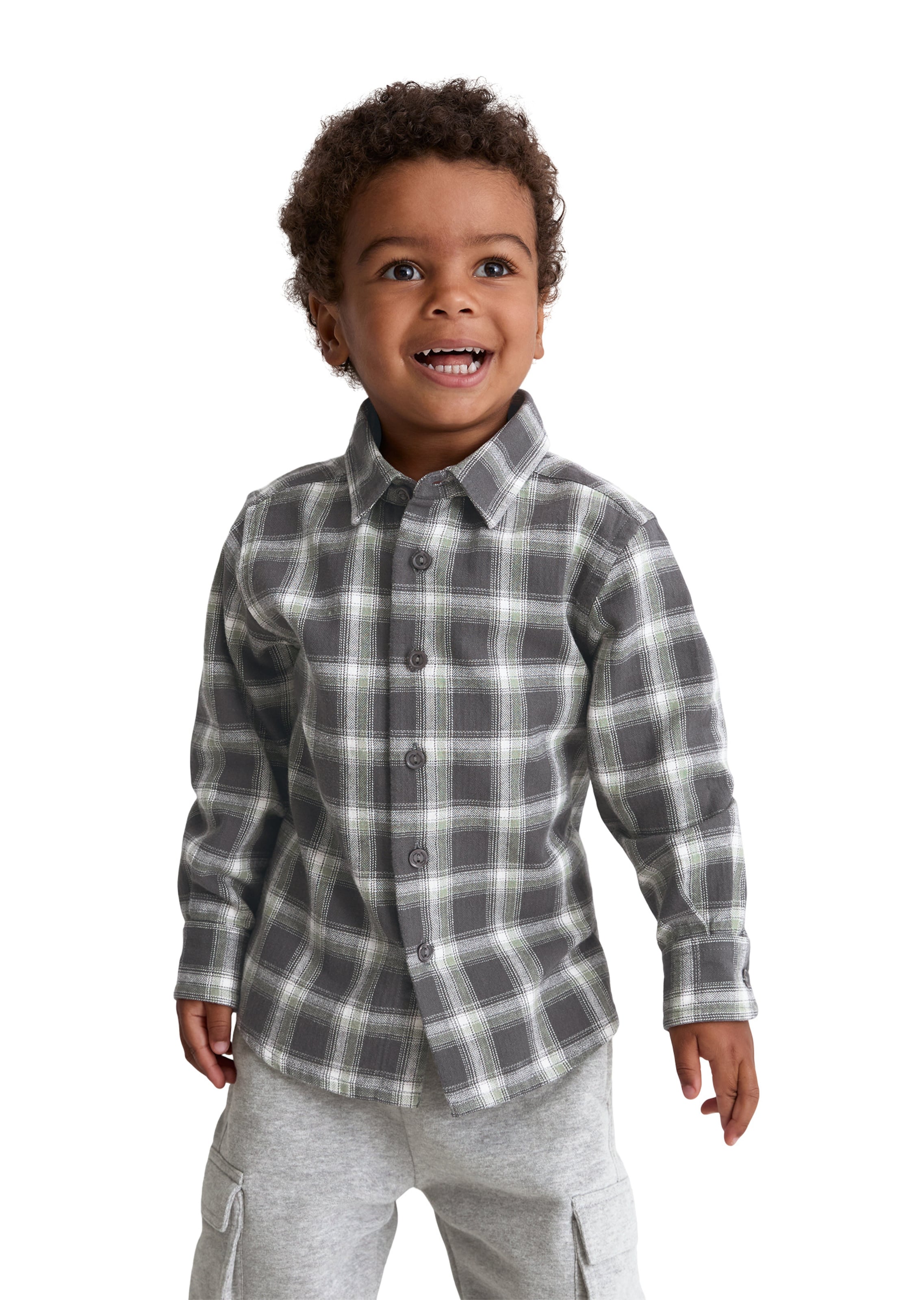 Coupe regular Chemise Marc O'Polo en gris : devant