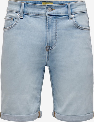 Only & Sons Regular Shorts 'Ply' in Blau: predná strana