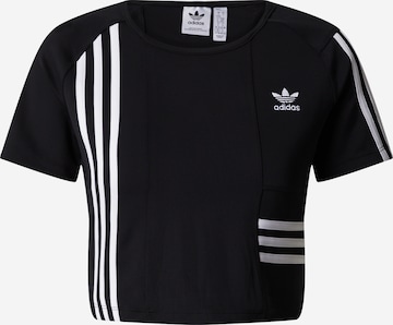 ADIDAS ORIGINALS Тениска в черно: отпред