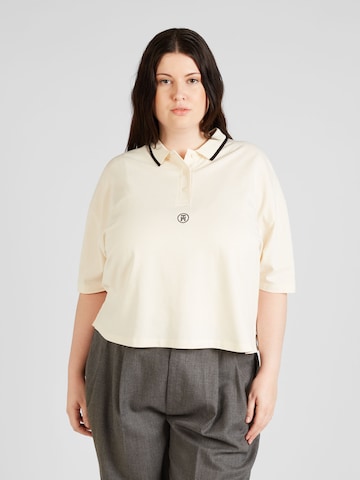 Tommy Hilfiger Curve Shirt in Beige: voorkant