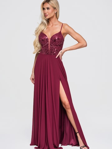 Ombre Abendkleid‌ in Rot