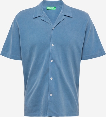 UNITED COLORS OF BENETTON - Camisa en azul: frente