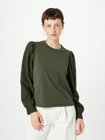 OBJECT Blouse 'Feodora' in Groen: voorkant