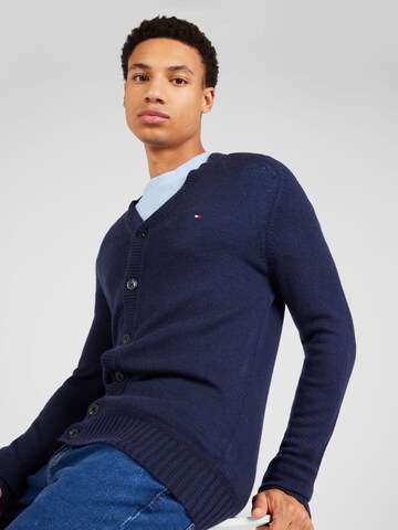 TOMMY HILFIGER - Casaco de malha em azul