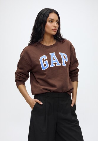 GAP Sweatshirt 'HERITAGE' in Brown