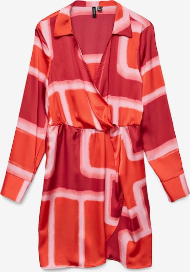 VERO MODA Haljina 'VMREBA SILBA' u pastelno roza / bordo / vatreno crvena, Pregled proizvoda