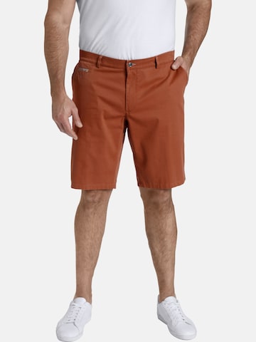Charles Colby Chino Pants 'Baron Drew' in Orange: front