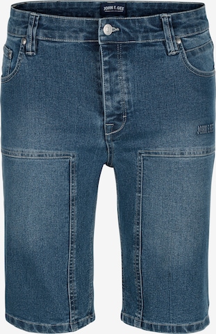 John F. Gee Regular Jeans in Blauw: voorkant