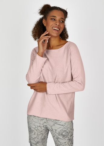 eve in paradise Knit Cardigan 'Gesche' in Pink: front
